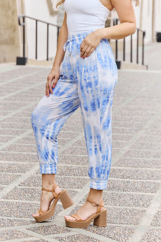 And The Why Come Again Tie Dye Printed Casual Joggers - pvmark