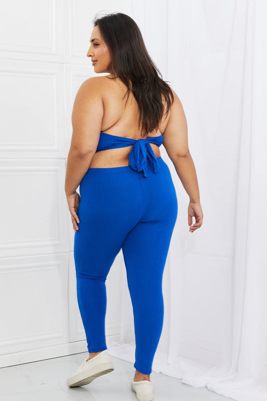 Capella On The Daily Full Size Halter Crop Top and Leggings Set - pvmark