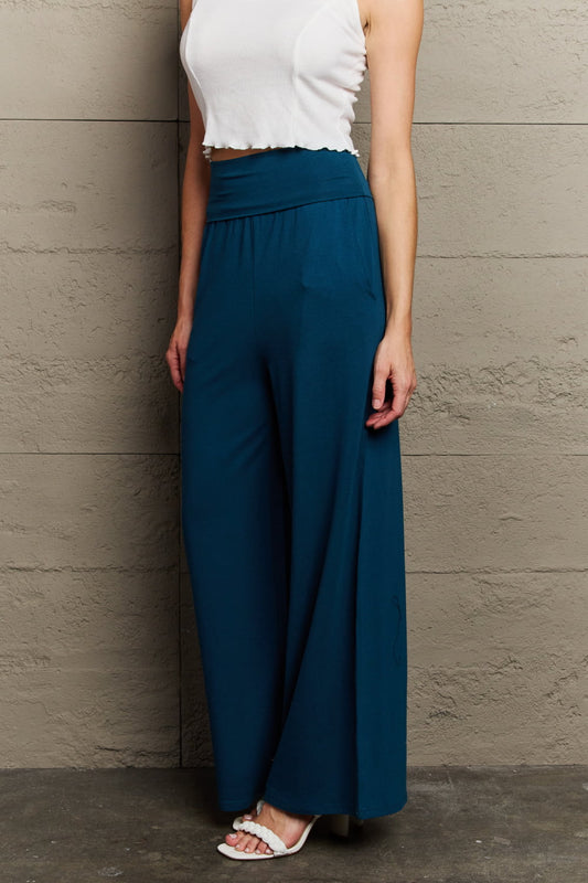 Culture Code My Best Wish Full Size High Waisted Palazzo Pants - pvmark