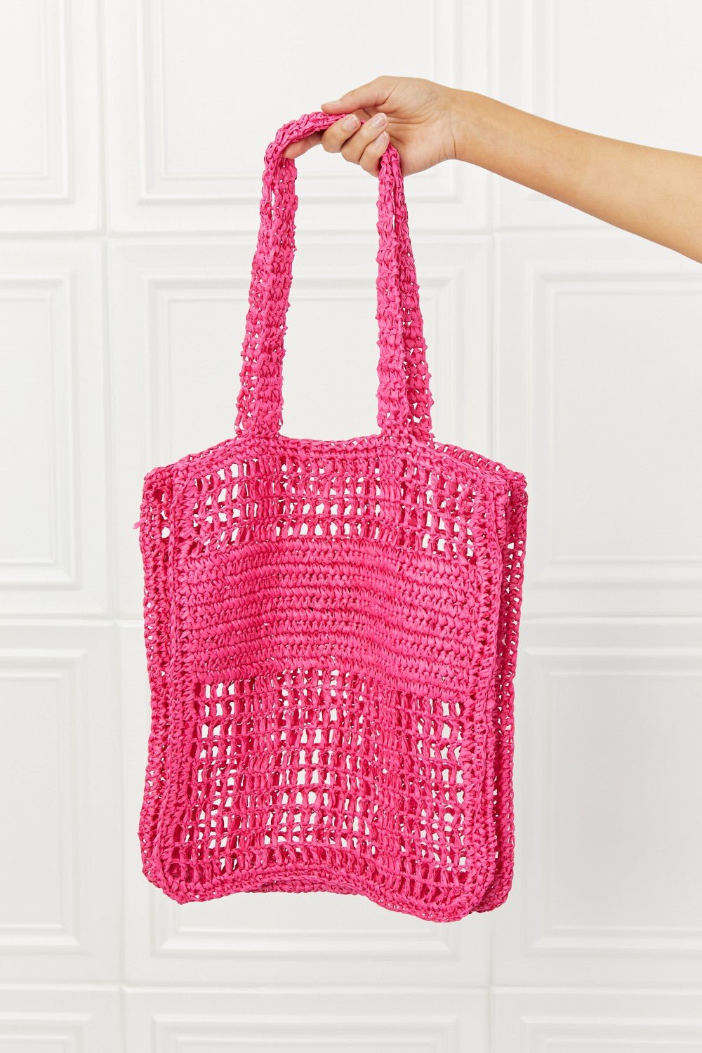 Fame Tropic Babe Staw Tote Bag - pvmark