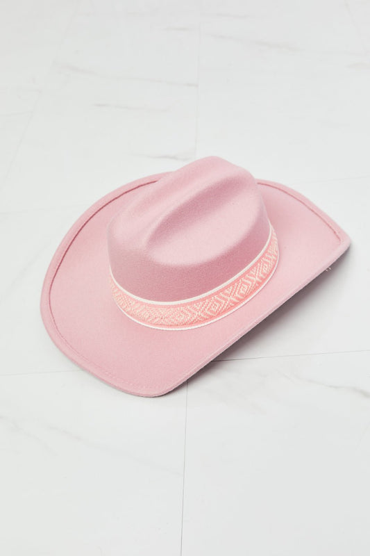 Fame Western Cutie Cowboy Hat in Pink - pvmark