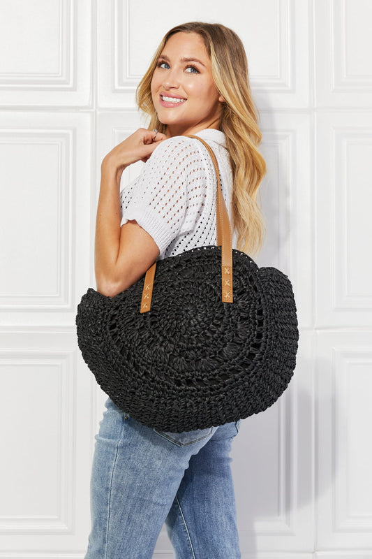 Justin Taylor C'est La Vie Crochet Handbag in Black - pvmark