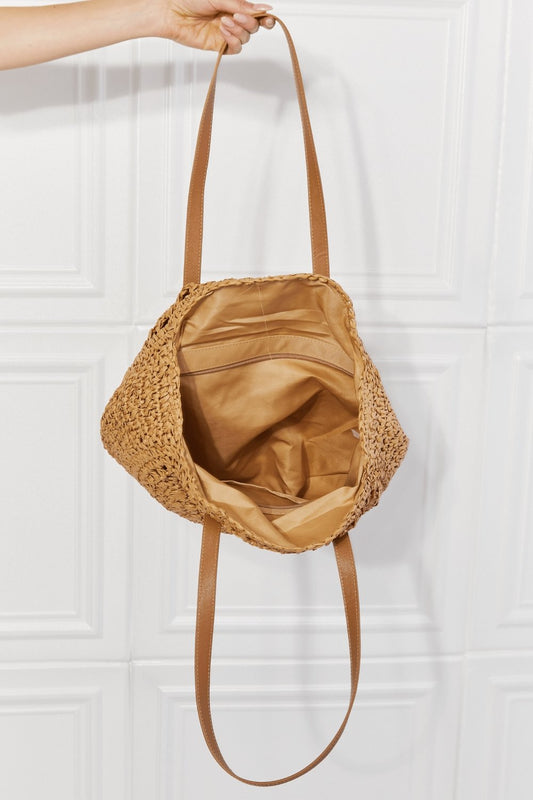 Justin Taylor C'est La Vie Crochet Handbag in Caramel - pvmark