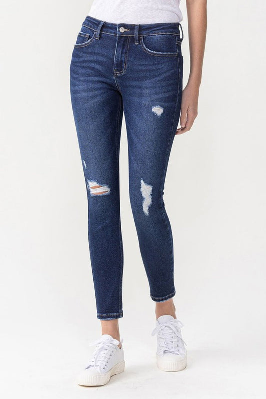 Lovervet Full Size Chelsea Midrise Crop Skinny Jeans - pvmark