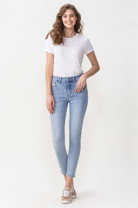 Lovervet Full Size Talia High Rise Crop Skinny Jeans - pvmark