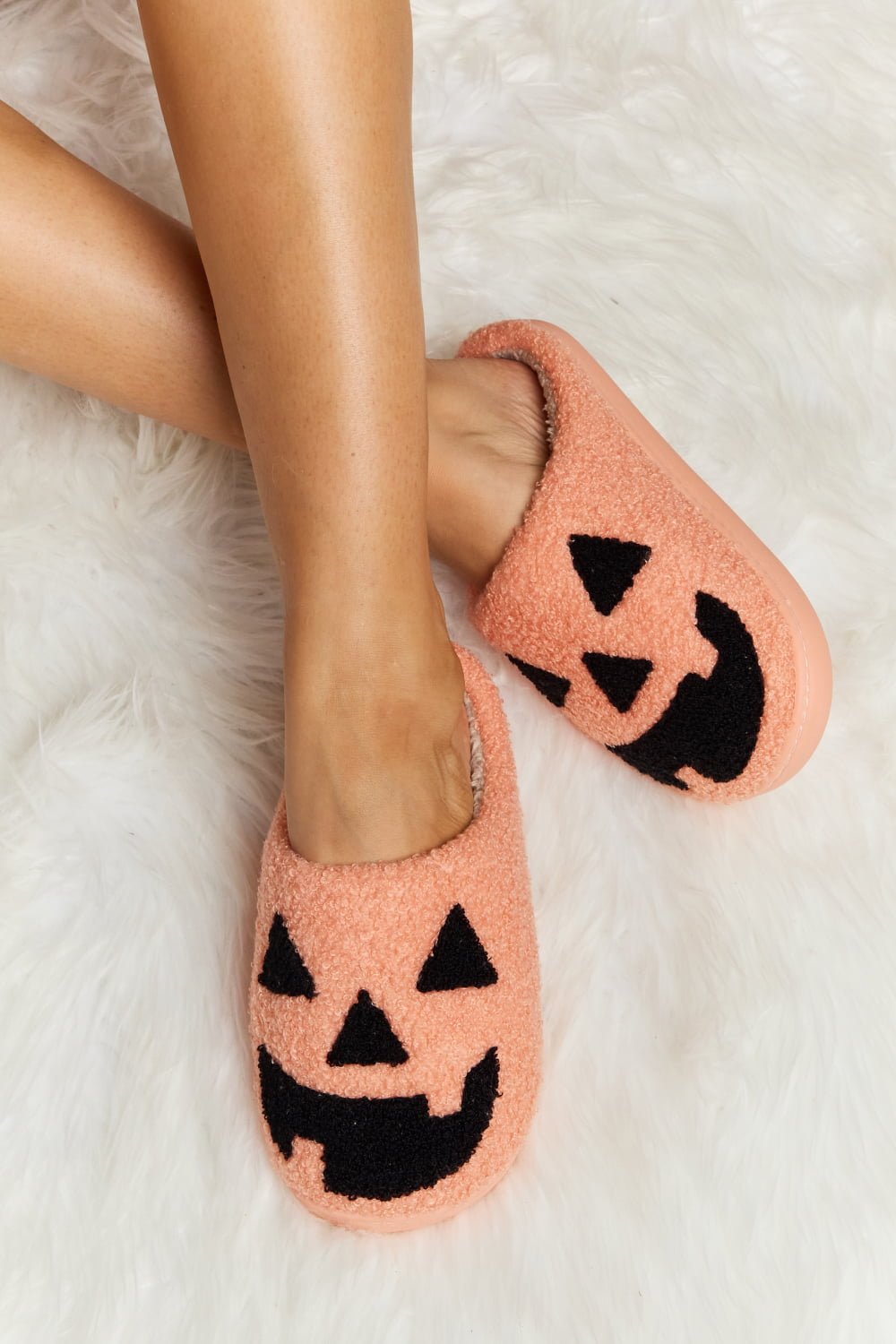 Melody Printed Plush Slide Slippers - pvmark