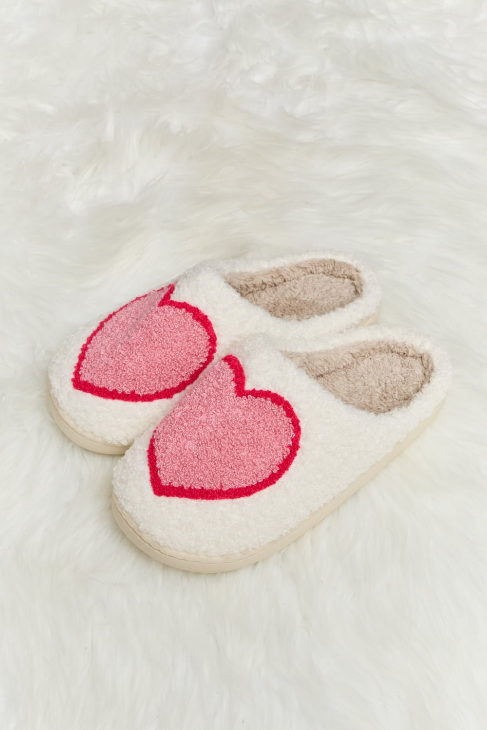 Melody Printed Plush Slide Slippers - pvmark