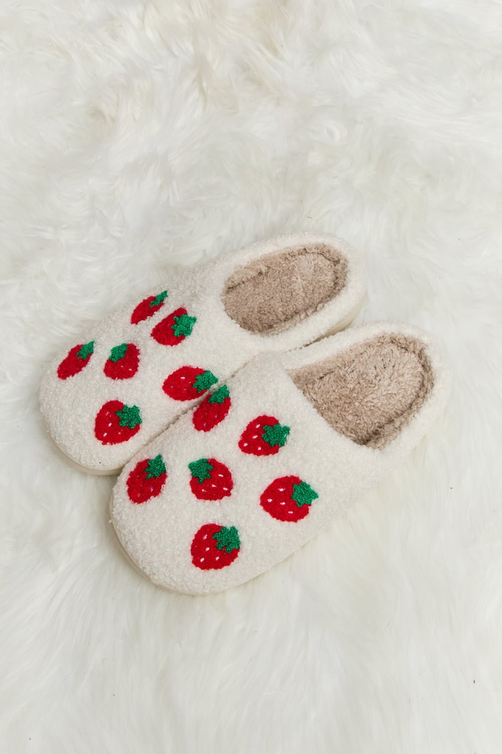 Melody Printed Plush Slide Slippers - pvmark