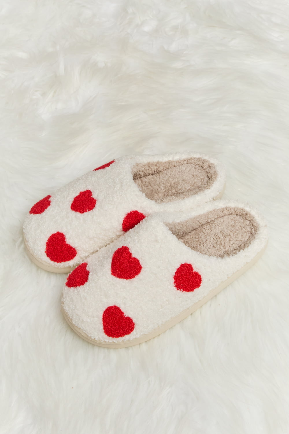 Melody Printed Plush Slide Slippers - pvmark