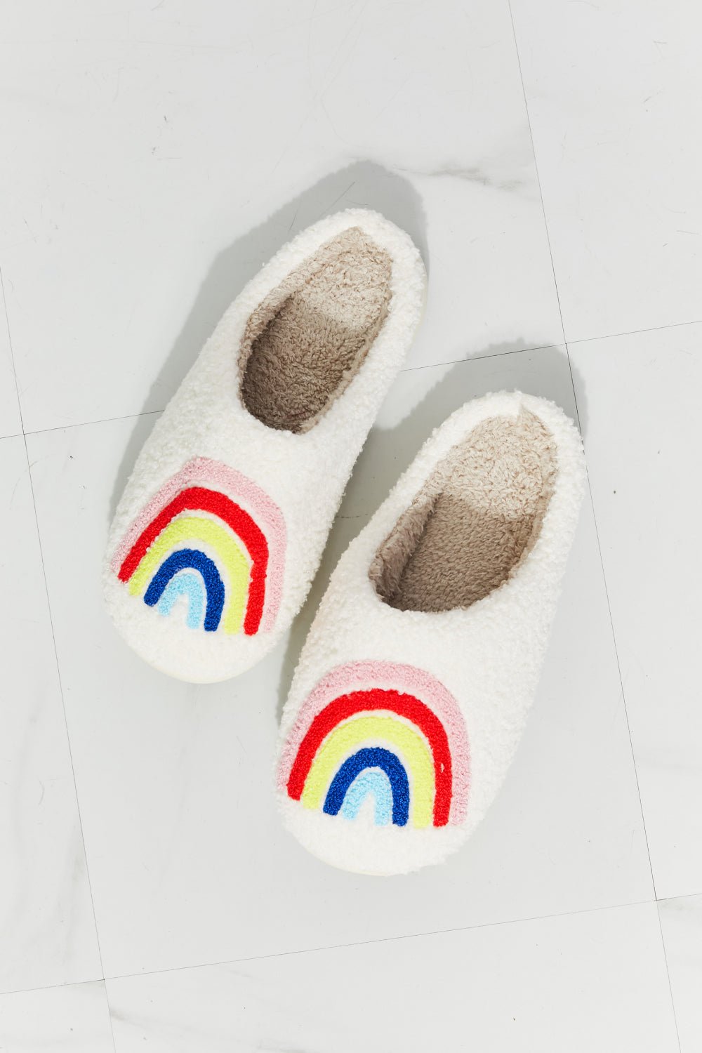 MMShoes Rainbow Plush Slipper - pvmark