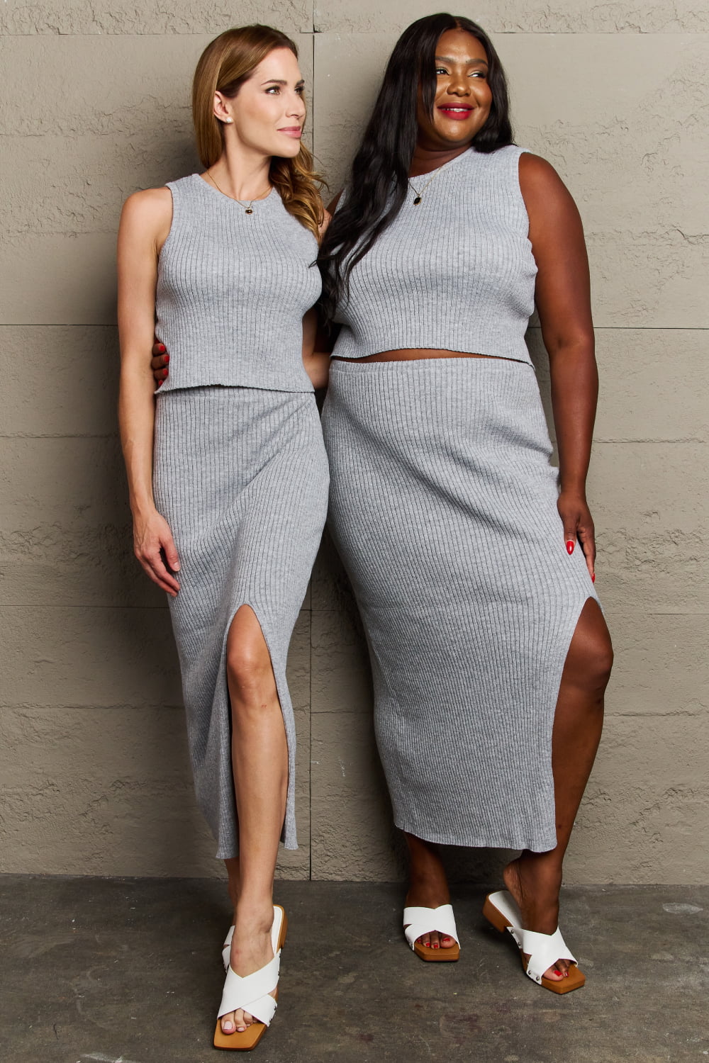 Sew In Love She's All That Fitted Two-Piece Skirt Set - pvmark