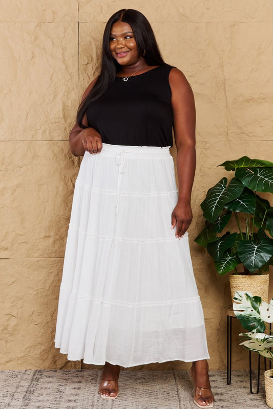 Sweet Lovely By Jen Places To Go Full Size Tiered Maxi Skirt - pvmark