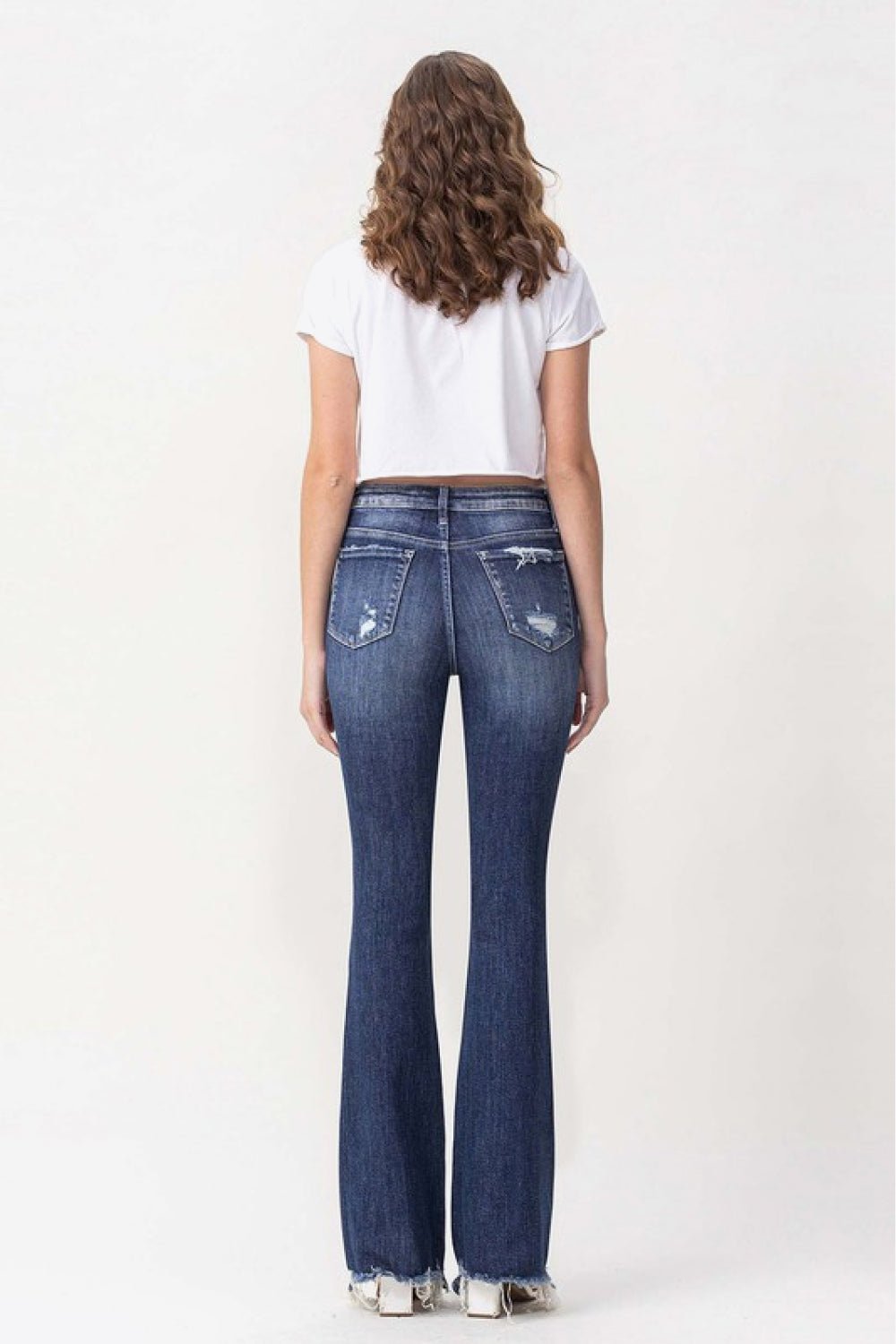 Vervet by Flying Monkey Luna Full Size High Rise Flare Jeans - pvmark
